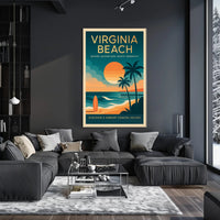 Virginia Beach Serenity Adventure Travel Poster