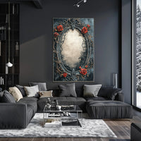 Ornate Floral Frame Poster