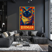 Birman Cat Art Poster