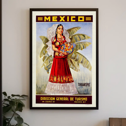 Mexico Turismo 1950 Poster