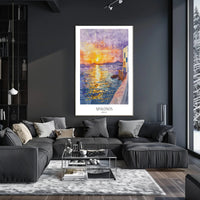 Mykonos Sunset Poster PosterGoat
