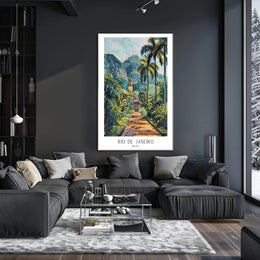 Tropical Pathway in Rio de Janeiro Poster PosterGoat