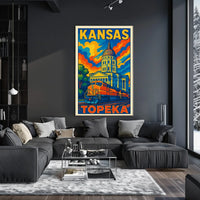 Kansas Topeka Poster