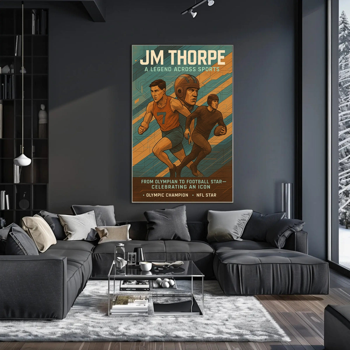 A Legend Across Sports Celebrating an Icon Jim Thorpe Poster