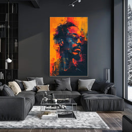 Vibrant Abstract Portrait Abstract Poster