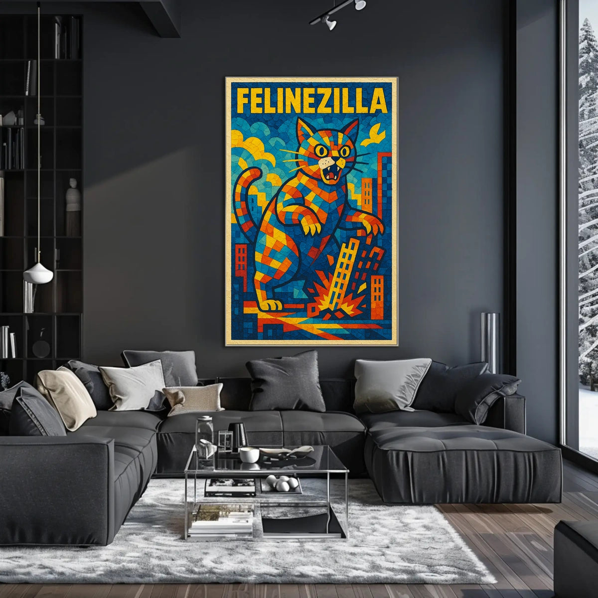 Felinezilla Poster