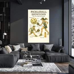 Pickleball Showdown Poster PosterGoat