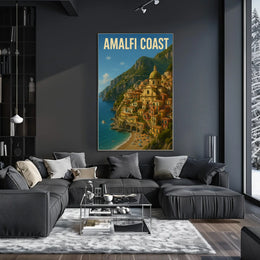 Amalfi Coast Poster Museum Quality Wall Art 18 by 24 Inches