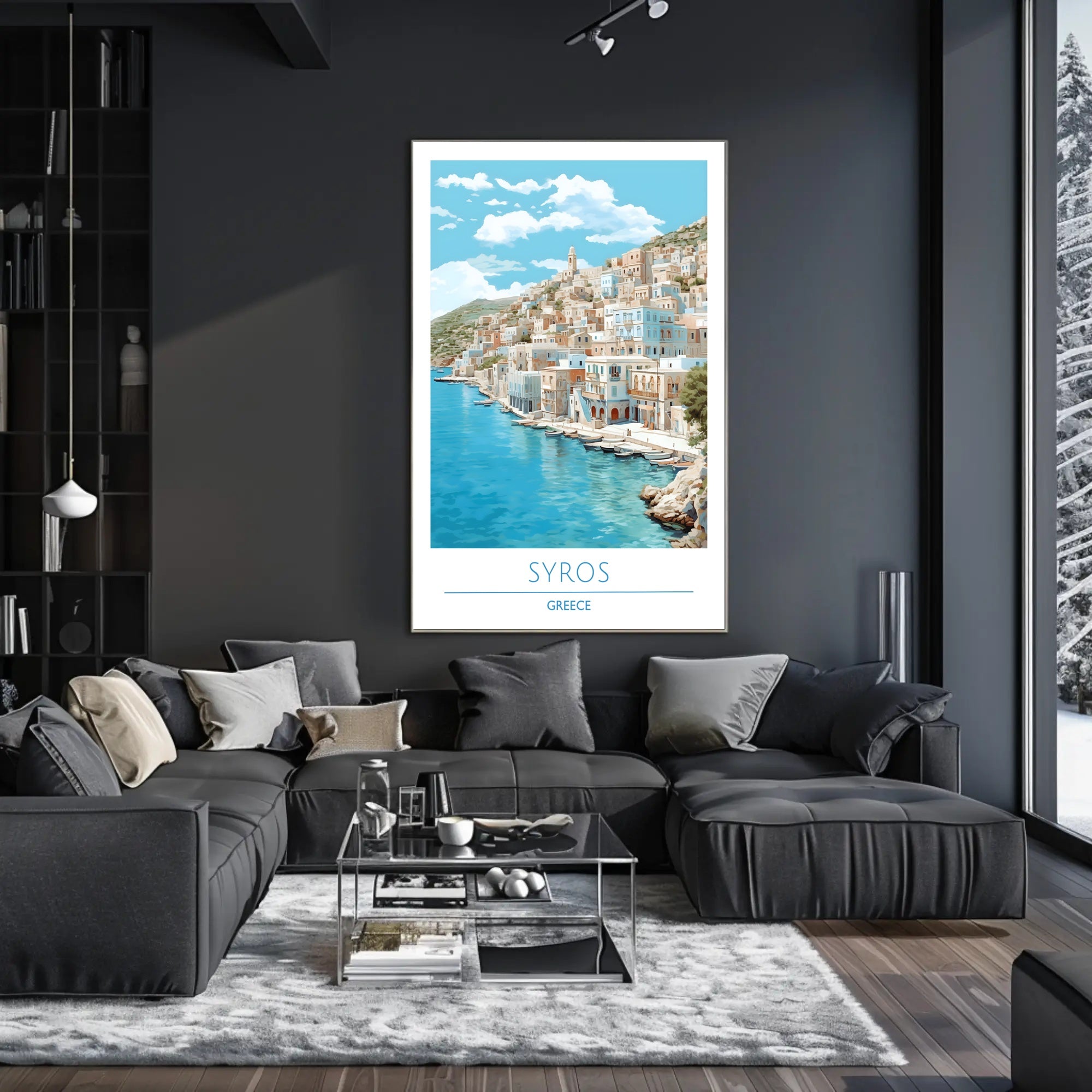 Serene Views of Syros Poster