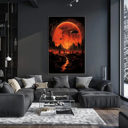 Alien Skies A Surreal Landscape Poster