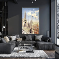 Gothic Architecture and Cityscape Poster PosterGoat