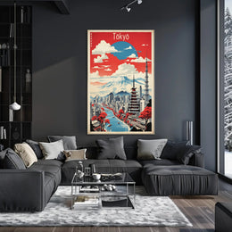 Tokyo Tradition Meets Modernity Travel Poster