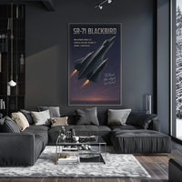 SR-71 Blackbird Speed and Altitude Mastery Poster