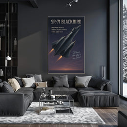 SR-71 Blackbird Speed and Altitude Mastery Poster
