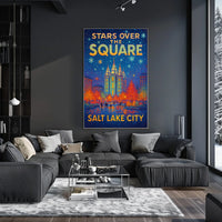 Stars Over The Square Poster