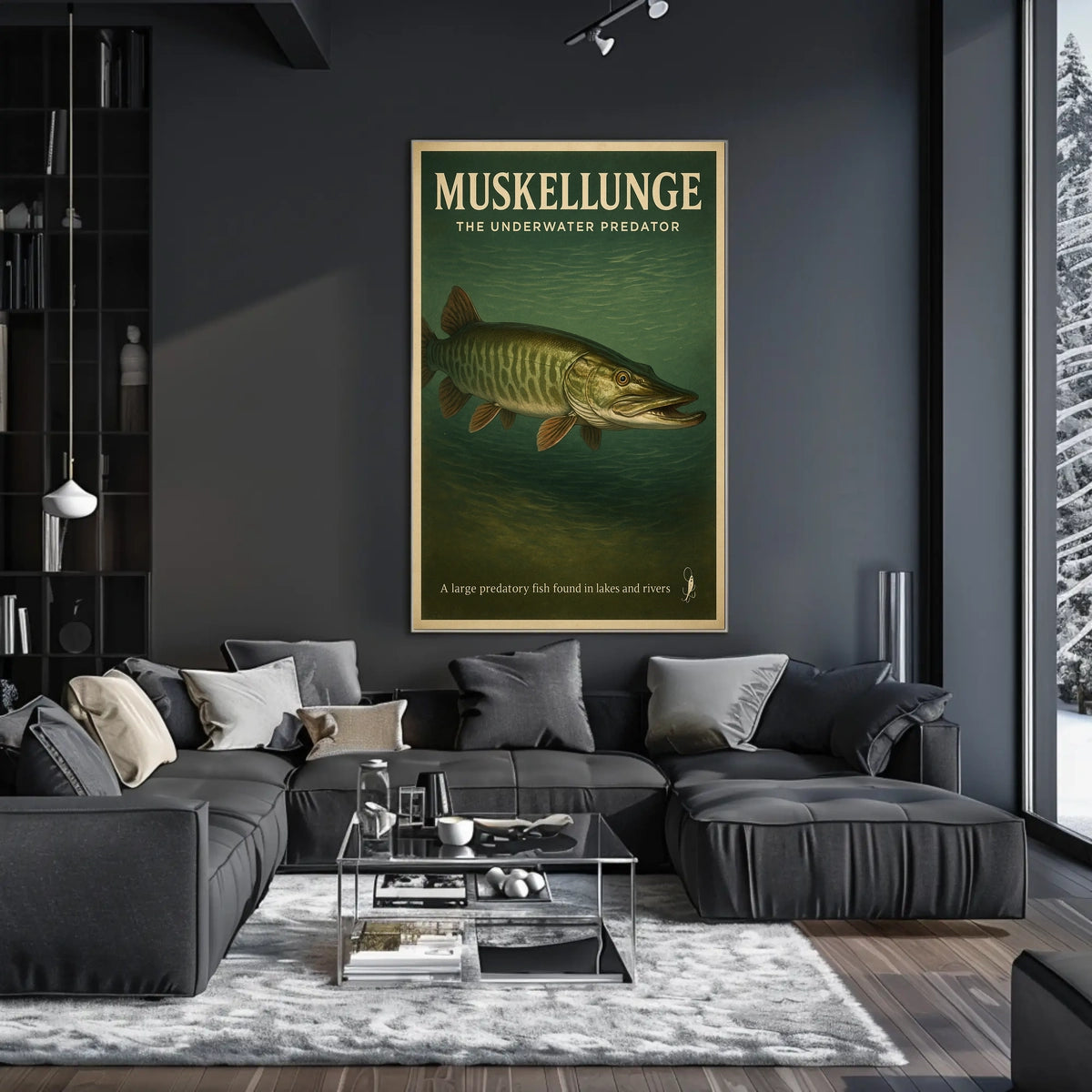 Muskellunge The Underwater Predator Poster