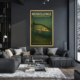 Muskellunge The Underwater Predator Poster