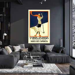 Winter Sports In Sainte-Croix Poster