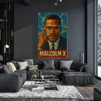 Malcolm X Iconic Leader Poster