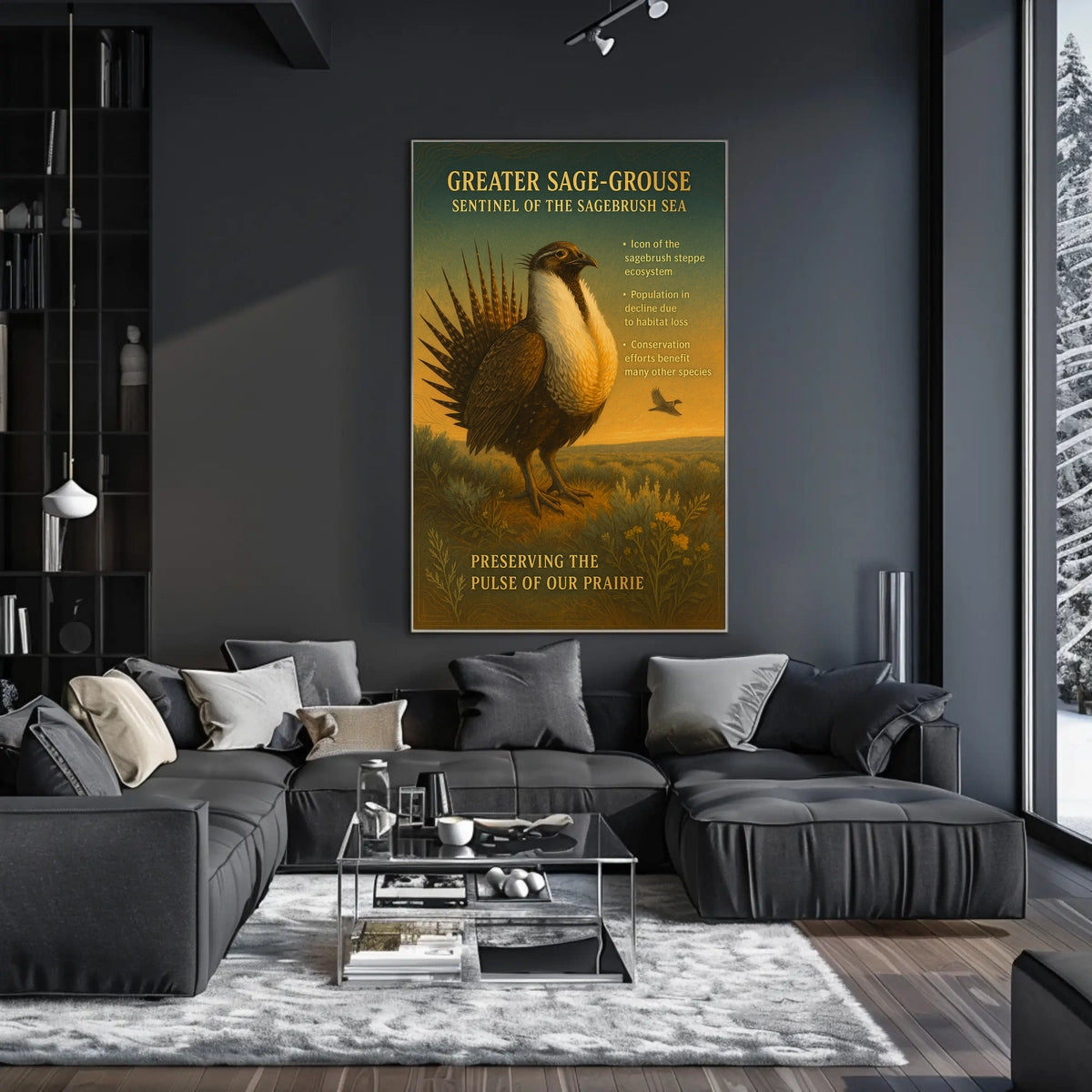 Greater Sage-Grouse Sentinel of the Sagebrush Sea Poster