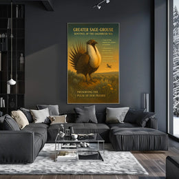 Greater Sage-Grouse Sentinel of the Sagebrush Sea Poster