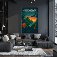 American Samoa Tropical Scenery National Park Poster