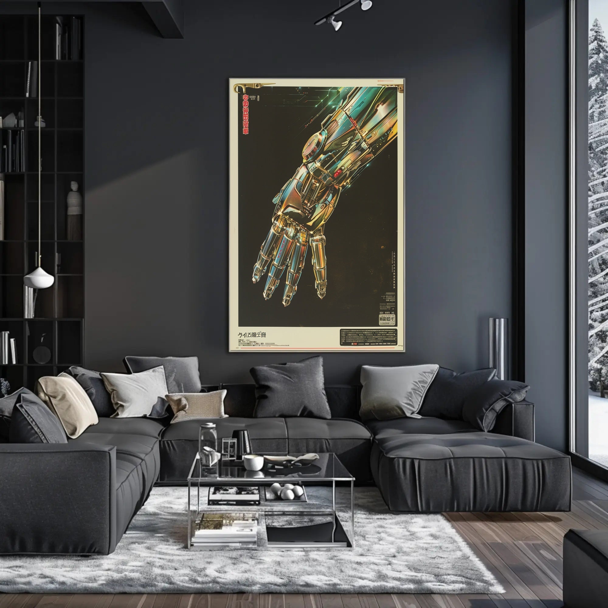 Futuristic Robotic Hand Art Print Poster for Home Decor PosterGoat