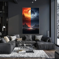 Dual Realms Day And Night Poster