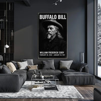 Buffalo Bill Western Historical Portrait Poster