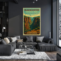 Blackcanyon National Park Poster