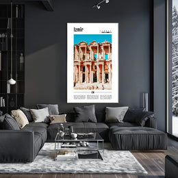 Izmir Travel Poster: Modern Art with Historical Touch PosterGoat