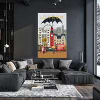 London Cityscape Poster PosterGoat