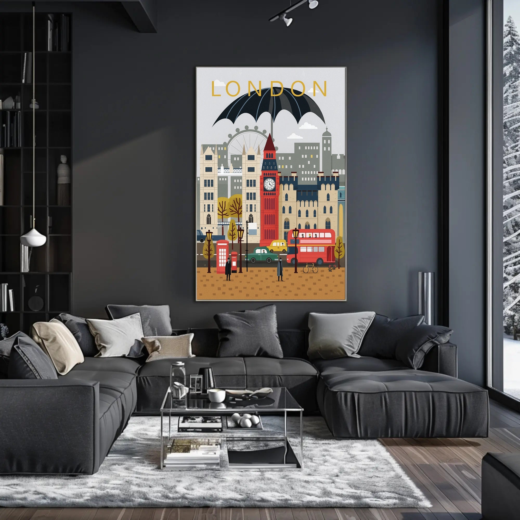 London Cityscape Poster PosterGoat