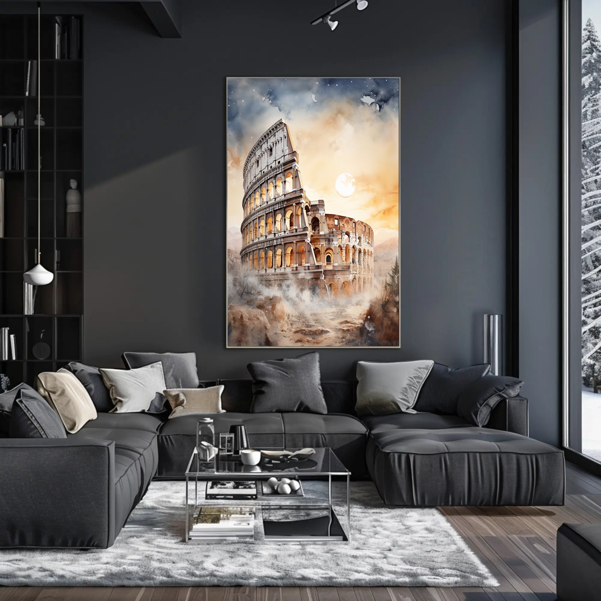 Colosseum At Dusk Poster