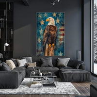 peaceful bald eagle Poster