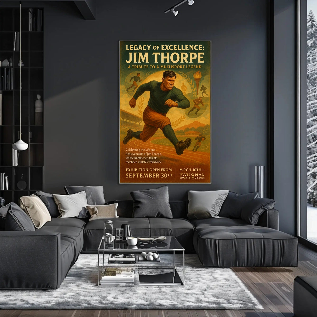 Jim Thorpe A Tribute to a Multisport Legend Poster