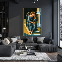 Contemplative Angel Poster