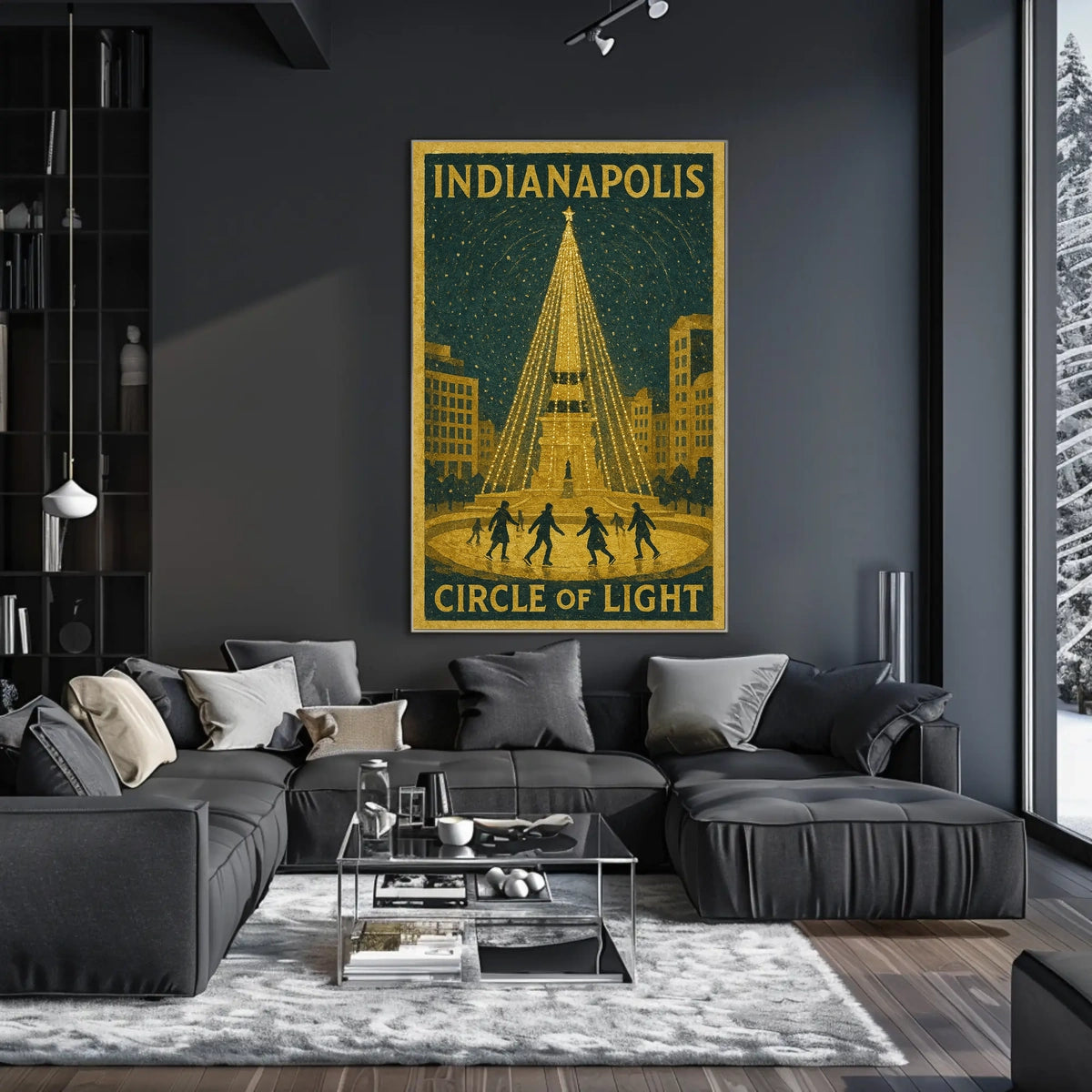 Indianapolis Circle Of Light Poster