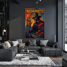 Massachusetts Pilgrim Poster