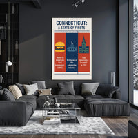 Connecticut A State of Firsts Poster Print PosterGoat