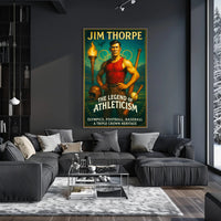 Jim Thorpe The Legend of Athleticism Poster PosterGoat