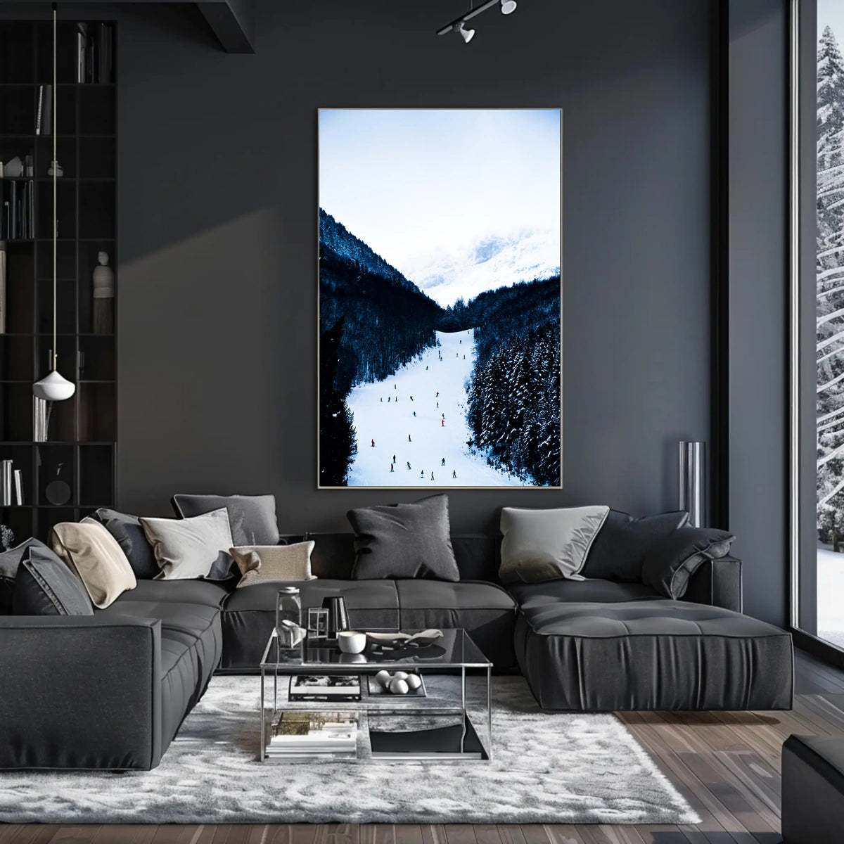 Winter Wonderland Ski Slope Poster