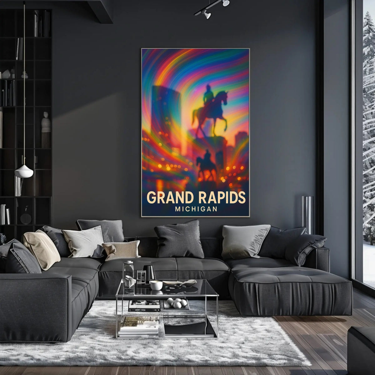 Grand Rapids Michigan Scenic Travel Photography Poster