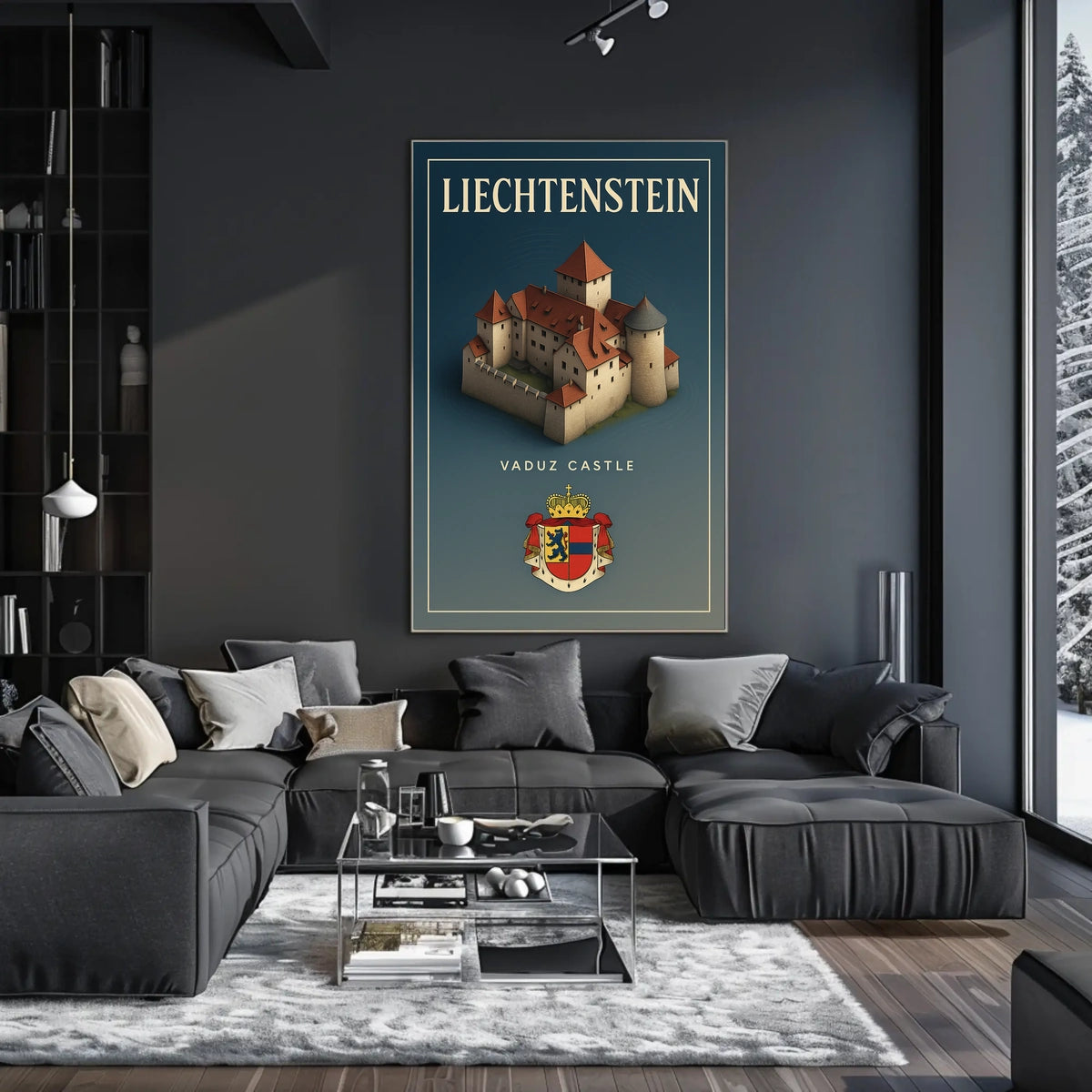 Liechtenstein Vaduz Castle Poster