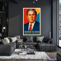 George W. Bush Presidential Portrait Poster