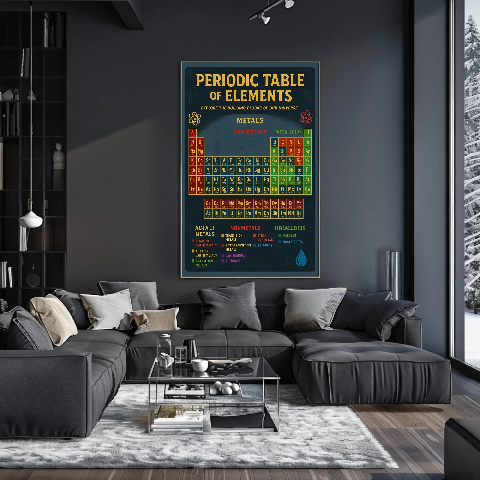 Periodic Table Science Poster: Educational or Infographic Poster