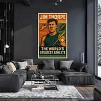Jim Thorpe Legendary Athlete Poster