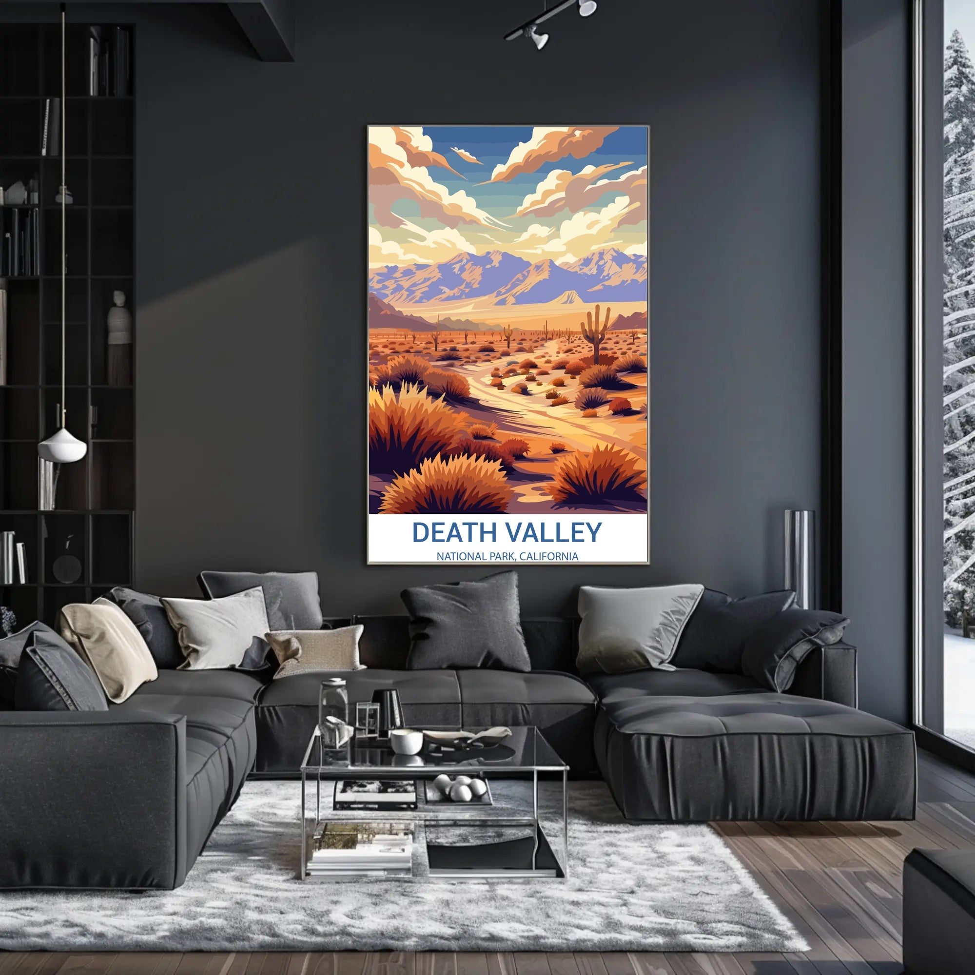 Death Valley Desert Escape National Park Poster