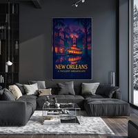 New Orleans A Twilight Dreamscape Poster