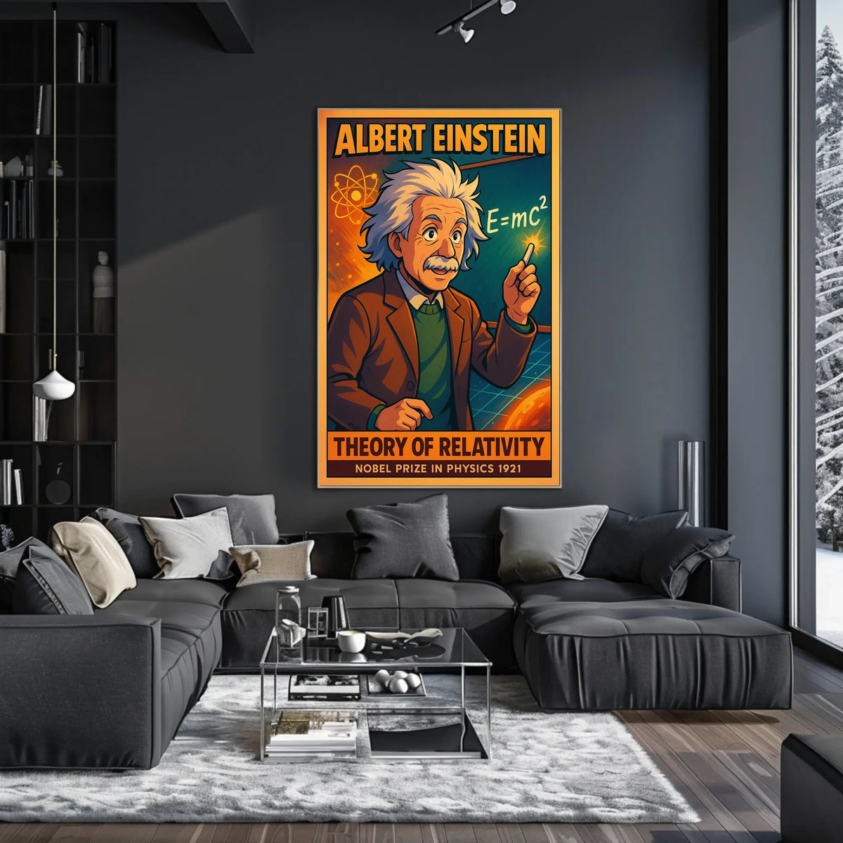 Albert Einstein Theory Of Relativity Poster